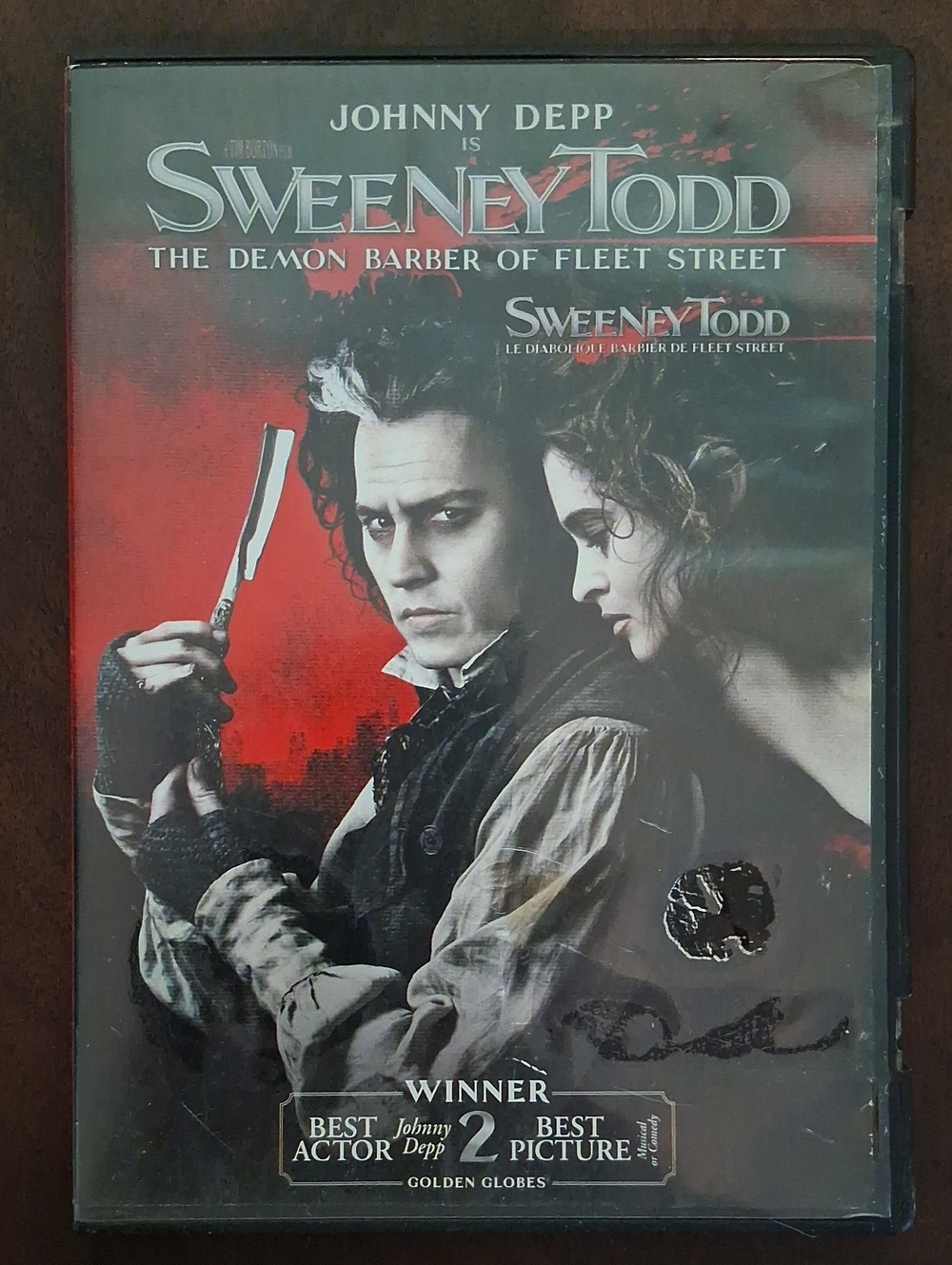 Sweeney Todd DVD Featuring JOHNNY DEPP